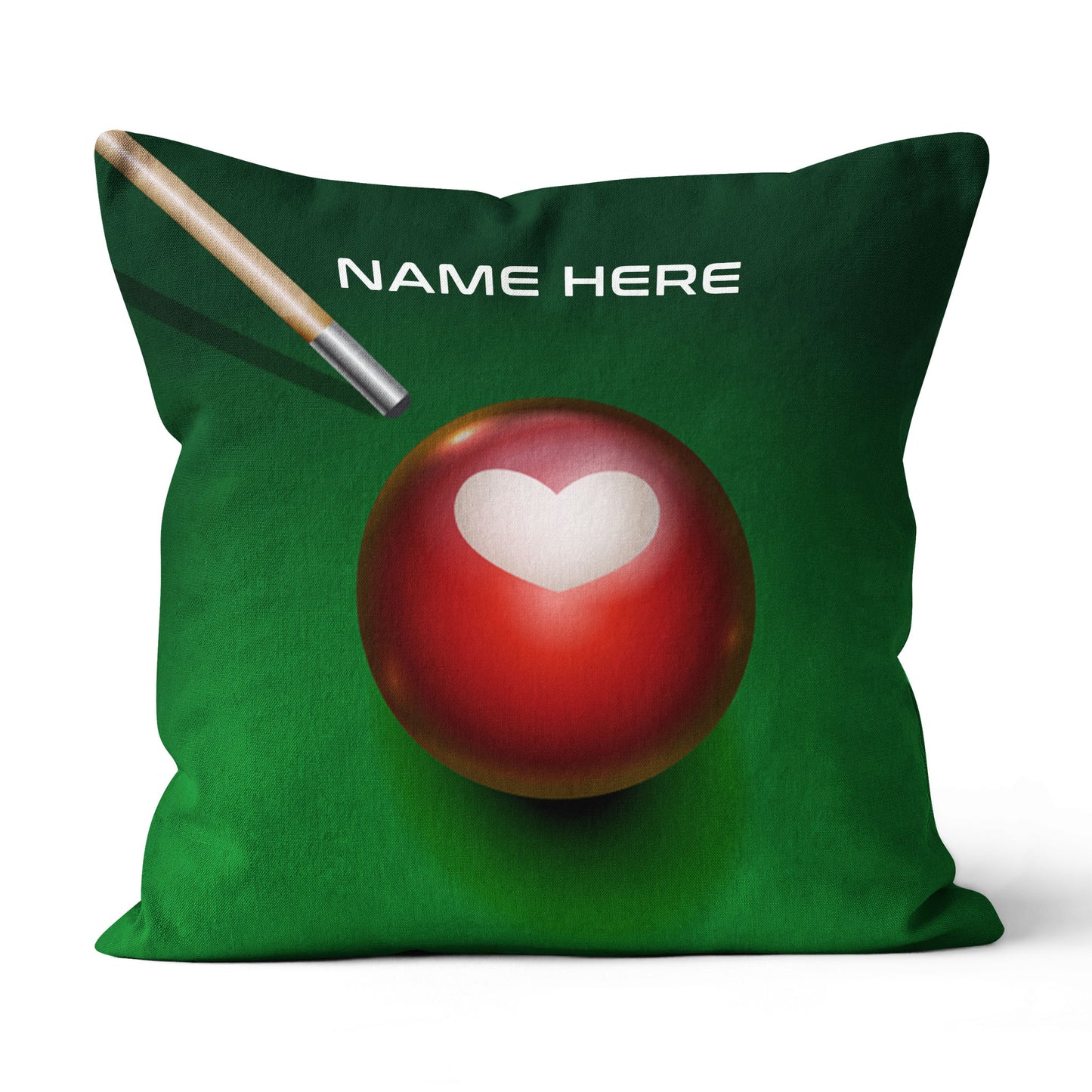 Personalized Red Billiard Ball Heart Throw Pillow Best Valentine Gifts VHM0943